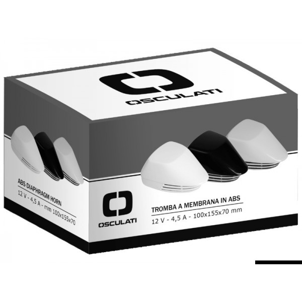 114 dB 12V tromba a membrana cromata nera - N°2 - comptoirnautique.com