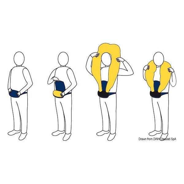 Bouée ceinture autogonflable 150 N  - N°3 - comptoirnautique.com