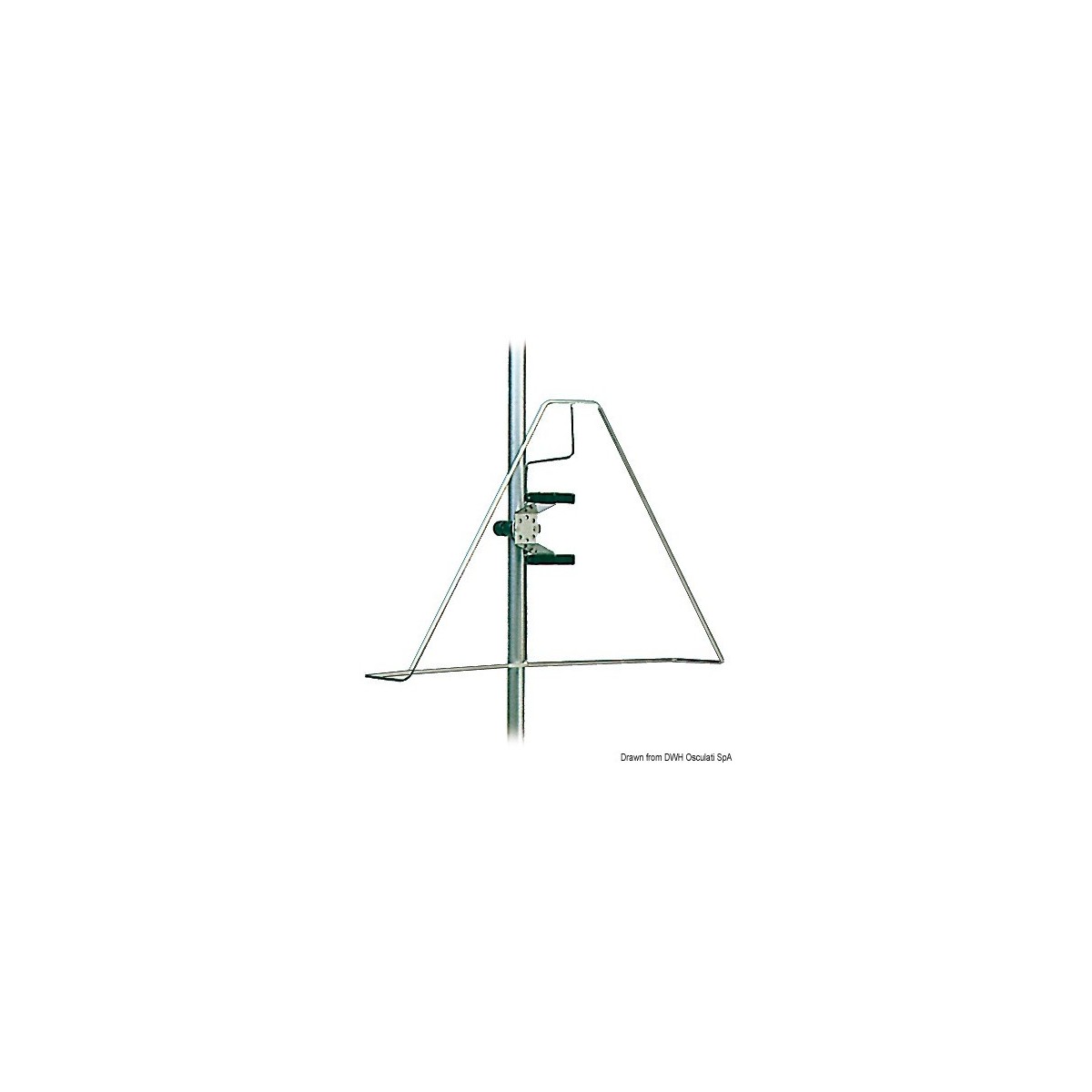 Osculati Support inox pour bouée fer-à-cheval 22.420.00 OSC-22.418.01 ...