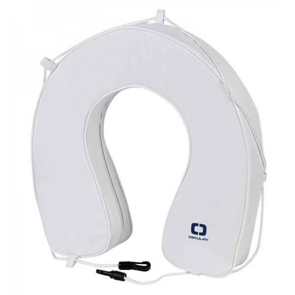 Boia ferradura em PVC branco, versão equipada - N°1 - comptoirnautique.com 