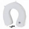 White PVC horseshoe buoy, equipped version