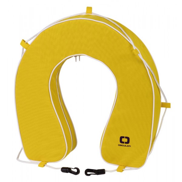 Boya herradura de PVC amarilla, versión empotrada - N°1 - comptoirnautique.com 