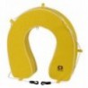 Yellow PVC horseshoe buoy, equipped version