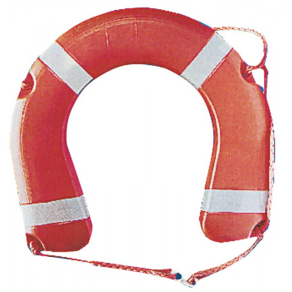 Horseshoe buoy polyethylene and expanded polyurethane - N°1 - comptoirnautique.com 