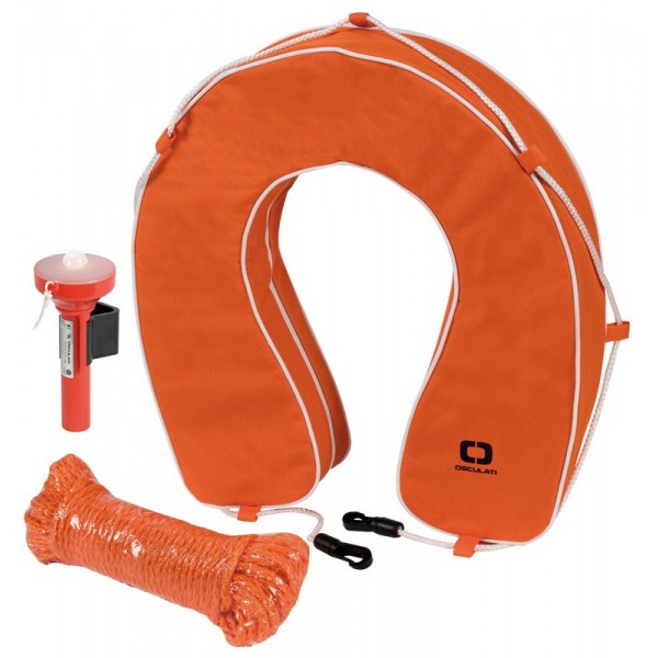 Boa in ferro-a-cavallo con sacca di stoccaggio blu - N°1 - comptoirnautique.com