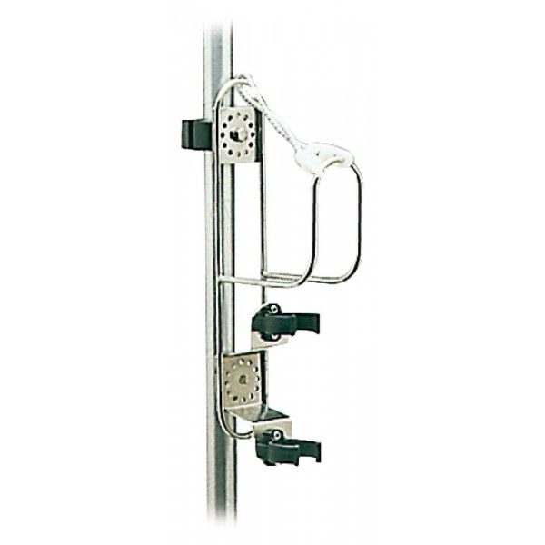 Staffa in acciaio inox-boa a corona e faro luminoso - N°1 - comptoirnautique.com