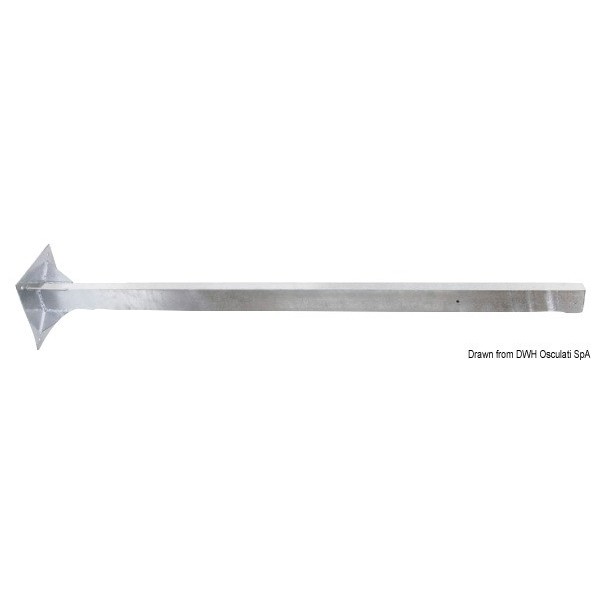 Palo in acciaio zincato, altezza 160 cm - N°1 - comptoirnautique.com