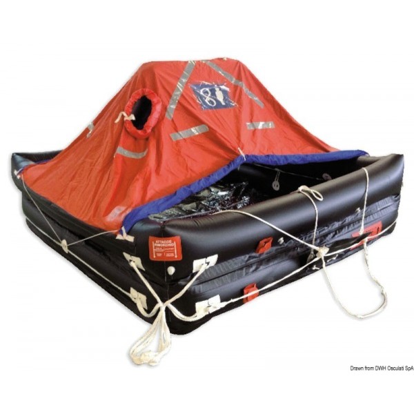 Zattera di salvataggio profonda-Sea A confezione Flat 10 cuccette 86x61x35 cm - N°1 - comptoirnautique.com