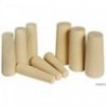 Set of 9 wooden safety cones from 20 to 49 mm