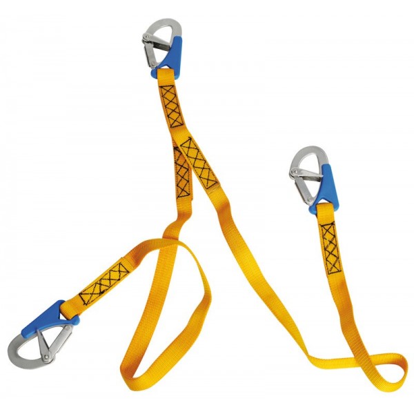 Euro Lightline Cordino da 2 m + 3 moschettoni a sgancio rapido - N°1 - comptoirnautique.com