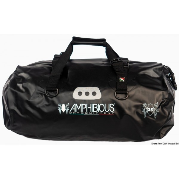 AMPHIBIOUS Amarouk borsa impermeabile nera 35 l - N°1 - comptoirnautique.com