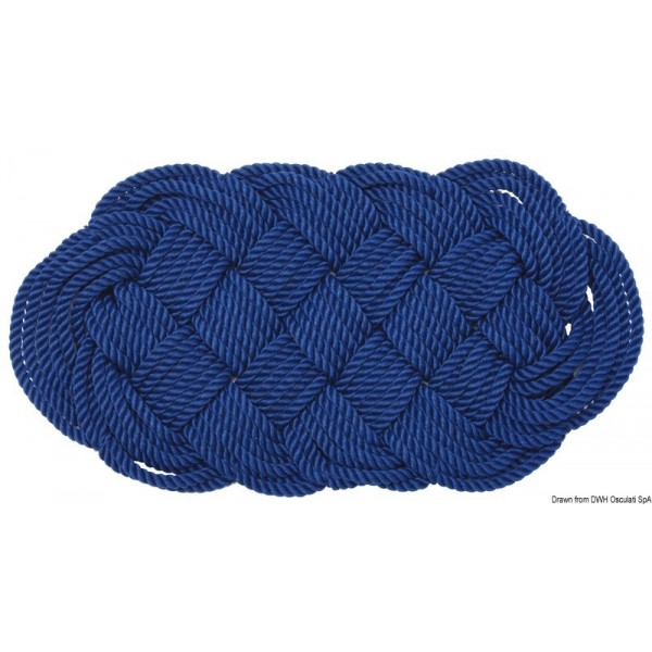Paillasson nylon bleu 72 x 37 cm  - N°1 - comptoirnautique.com 