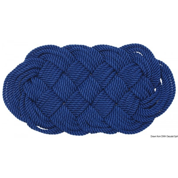 Blue nylon doormat 60 x 32 cm - N°1 - comptoirnautique.com