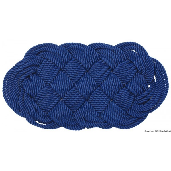 Tappetino in nylon blu 47 x 23 cm - N°1 - comptoirnautique.com