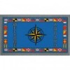 Non-slip doormat. Format 40x68cm Compass rose - N°1 - comptoirnautique.com