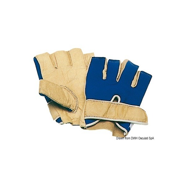 Half-finger leather gloves L - N°1 - comptoirnautique.com 