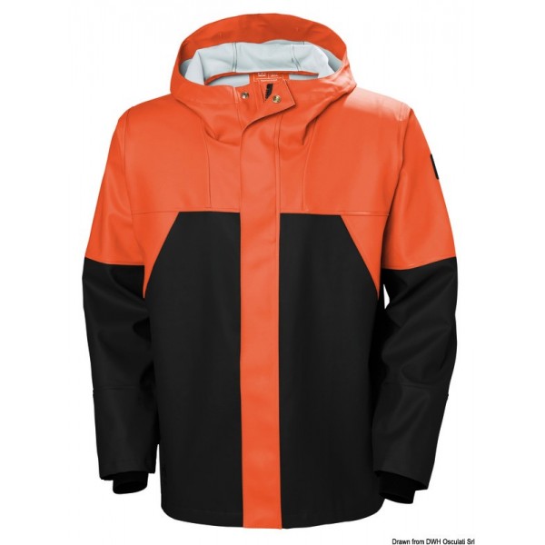HH Storm Rain jacket orange/black S - N°1 - comptoirnautique.com 
