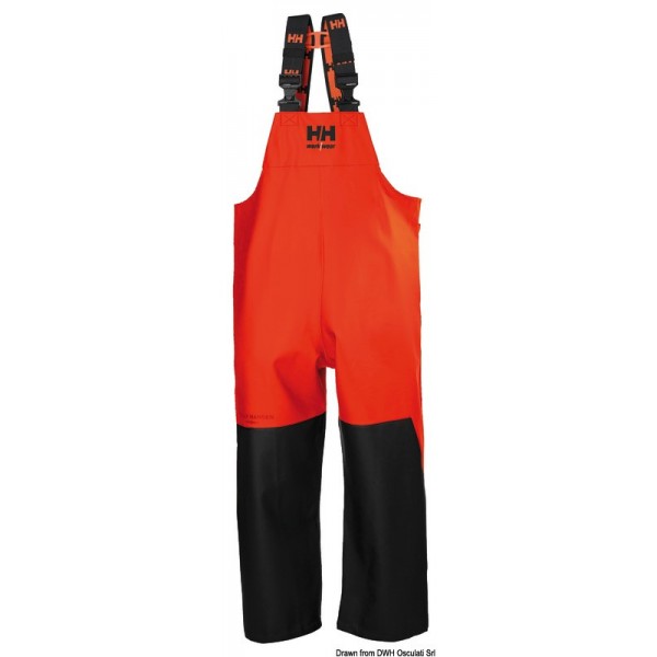 Salopette HH Storm Rain BIB arancio/nero L - N°1 - comptoirnautique.com