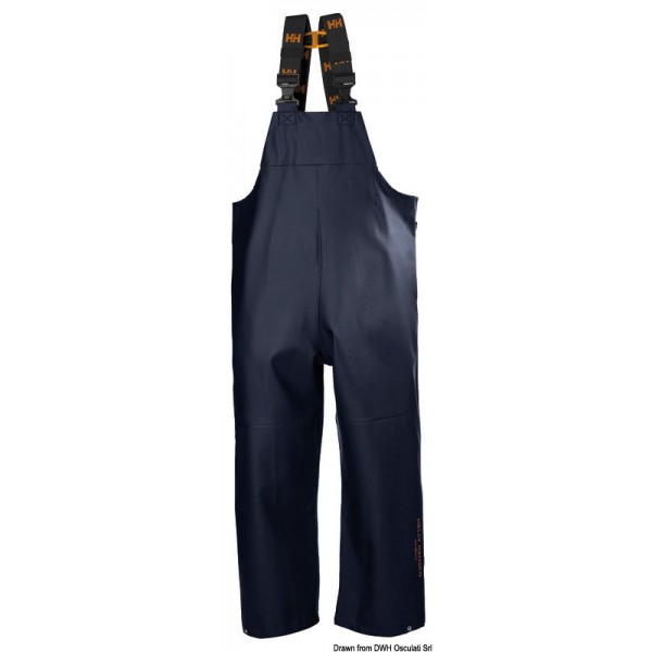 HH Gale Rain salopette BIB blu navy M - N°1 - comptoirnautique.com