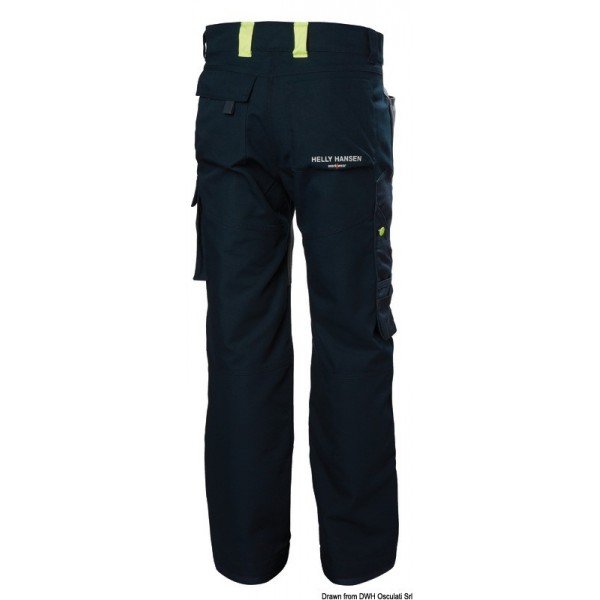 HH Aker Pantaloni da lavoro blu navy/grigio Taglia 50 - N°2 - comptoirnautique.com