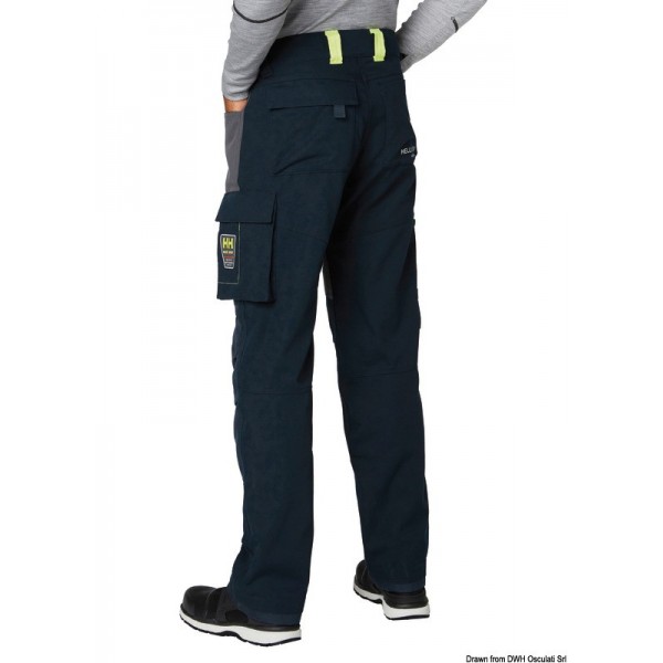 HH Aker Pantaloni da lavoro blu navy/grigio Taglia 50 - N°6 - comptoirnautique.com