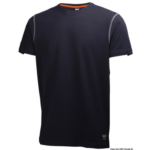 T-shirt HH Oxford navy bleu M  - N°1 - comptoirnautique.com