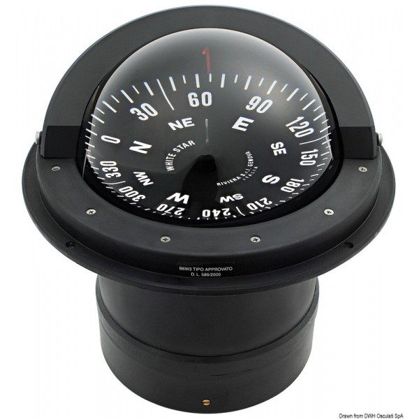 RIVIERA 6" bussola incorporata ad alta velocità B6/W3 - N°1 - comptoirnautique.com