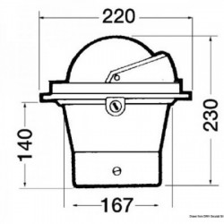 RIVIERA 6" built-in compass...