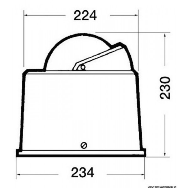 Bussola con pozzetto RIVIERA 6" ad alta velocità B6/W3 - N°2 - comptoirnautique.com