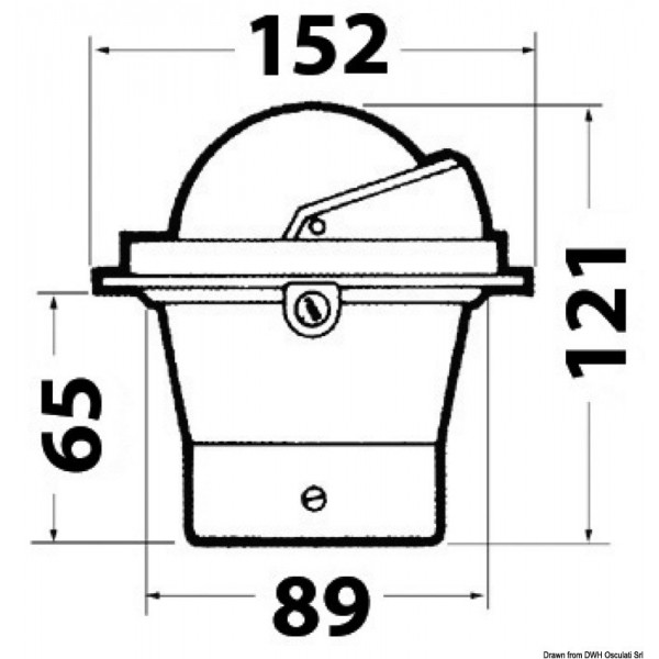 Bussola da 3" RIVIERA AV rosa nera/cassa nera - N°2 - comptoirnautique.com
