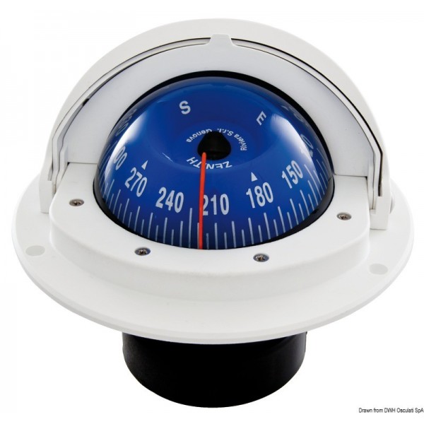 Bussola 3" RIVIERA AV rosa blu/cassa bianca - N°1 - comptoirnautique.com