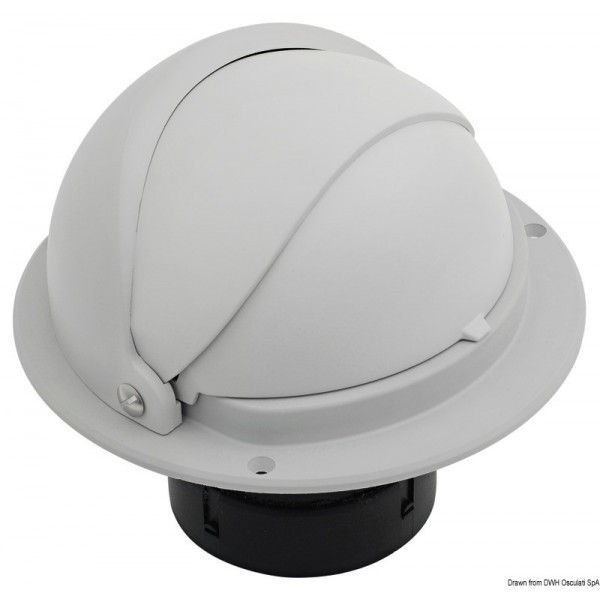 Bussola RIVIERA da 3" con cupola rosa-blu/cassa grigia - N°2 - comptoirnautique.com