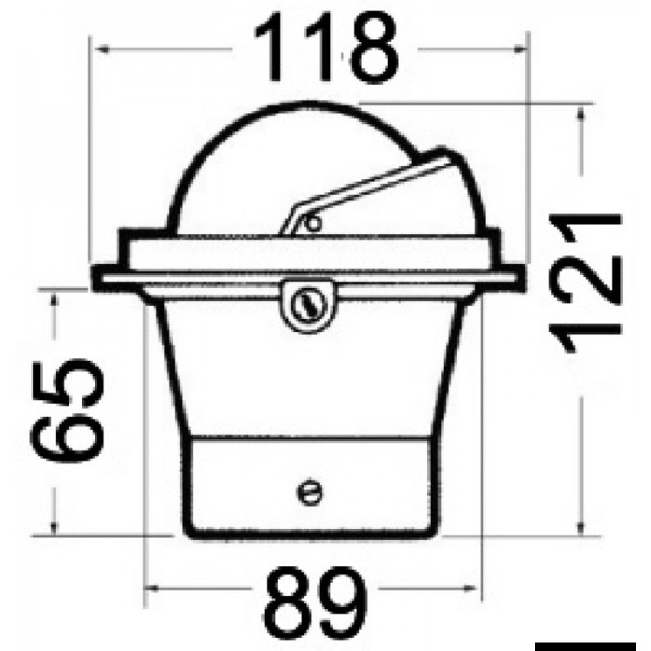 Bussola da 3" RIVIERA Zenith SLIM nera, rosone nero anteriore - N°2 - comptoirnautique.com
