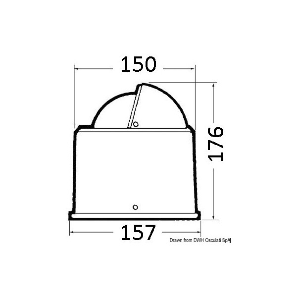 Brújula de 4" RIVIERA BU2 - N°2 - comptoirnautique.com