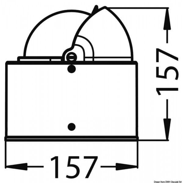 Bussola 4" RIVIERA AV rosa nera/cassa nera - N°2 - comptoirnautique.com