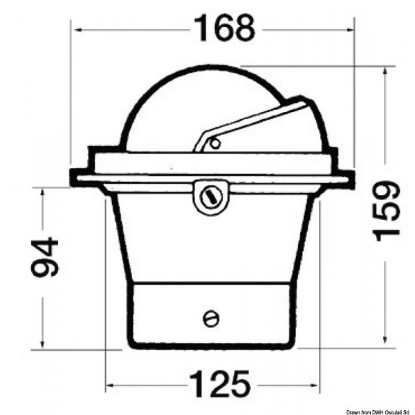 Bussola da 4" RIVIERA BU3 - N°3 - comptoirnautique.com