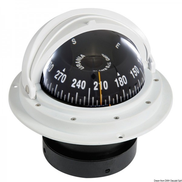 Compass 4" RIVIERA cupola di protezione faro rosa bianco/nero - N°1 - comptoirnautique.com