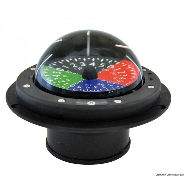 Bussola tattica da regata RIVIERA 3" nera - N°1 - comptoirnautique.com