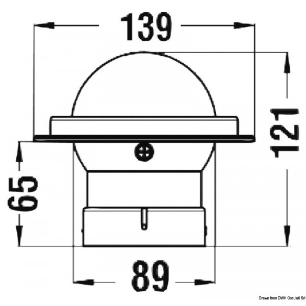 Compas tactique de régate RIVIERA 3" blanc  - N°2 - comptoirnautique.com 