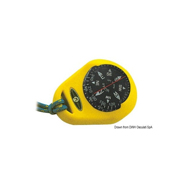 RIVIERA Bussola Mizar con custodia morbida gialla - N°1 - comptoirnautique.com