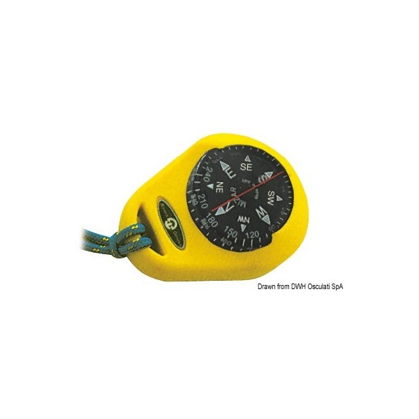 RIVIERA Mizar-Kompass mit gelbem Softgehäuse - N°1 - comptoirnautique.com 