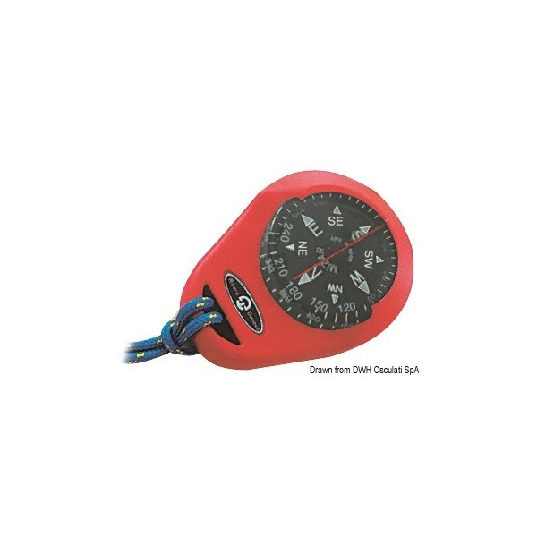 RIVIERA Mizar-Kompass mit weichem Gehäuse red - N°1 - comptoirnautique.com 