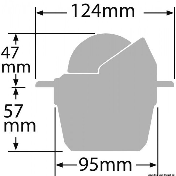 Built-in compass RITCHIE Explorer 2"3/4 white/white - N°2 - comptoirnautique.com 