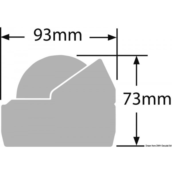 External compass RITCHIE Explorer 2"3/4 white/white - N°2 - comptoirnautique.com