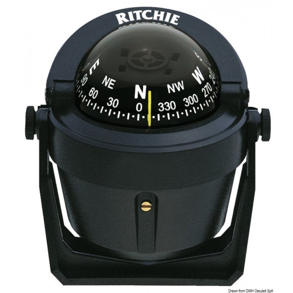 Pinza a compasso RITCHIE Explorer 2"3/4 nero/nero - N°1 - comptoirnautique.com