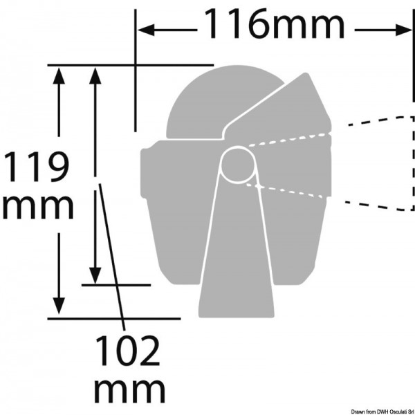 Steigbügelzirkel RITCHIE Explorer 2"3/4 weiß/weiß - N°2 - comptoirnautique.com