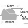 Bússola de montagem embutida RITCHIE Voyager de 3" preto/preto - N°2 - comptoirnautique.com 