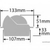 Bussola da incasso RITCHIE Voyager 3" bianco/bianco - N°1 - comptoirnautique.com