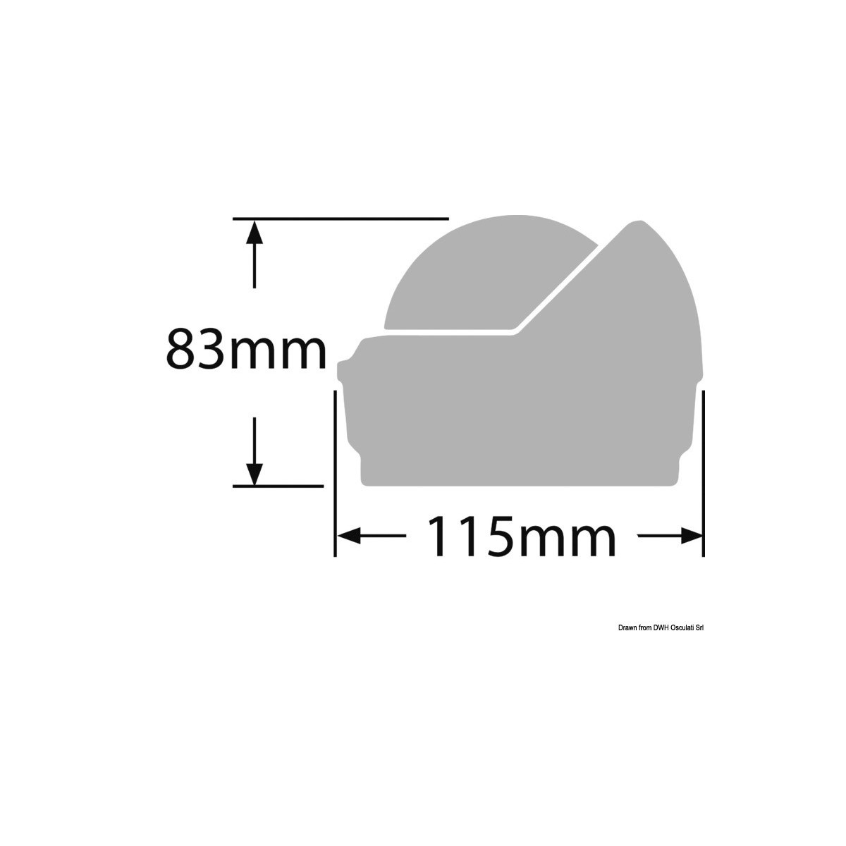 Mer Wheelmark Ritchie Navigation Compas Voyager sur fût homologué Wheelmark OSC-25. ...