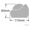 Bussola esterna RITCHIE Wheelmark 3" nero/nero - N°3 - comptoirnautique.com
